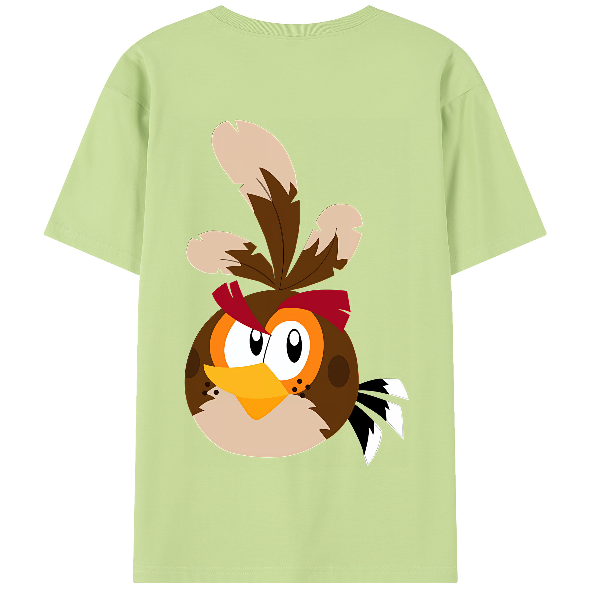 （画像用） Angry Birds アングリーバード 綿100％半袖Tシャツ（背面プリント）